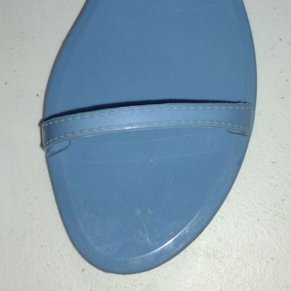 STUART Weitzman Blue Rubber Sandals size 7 - Picture 7 of 12